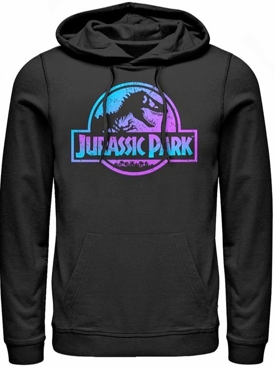 Jurassic World Other - Men's Jurassic Park Ombre Fade Logo Pull Over Hoodie Size Large